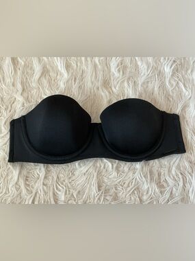 Savage X Fenty Black Strapless Bandeau Bra